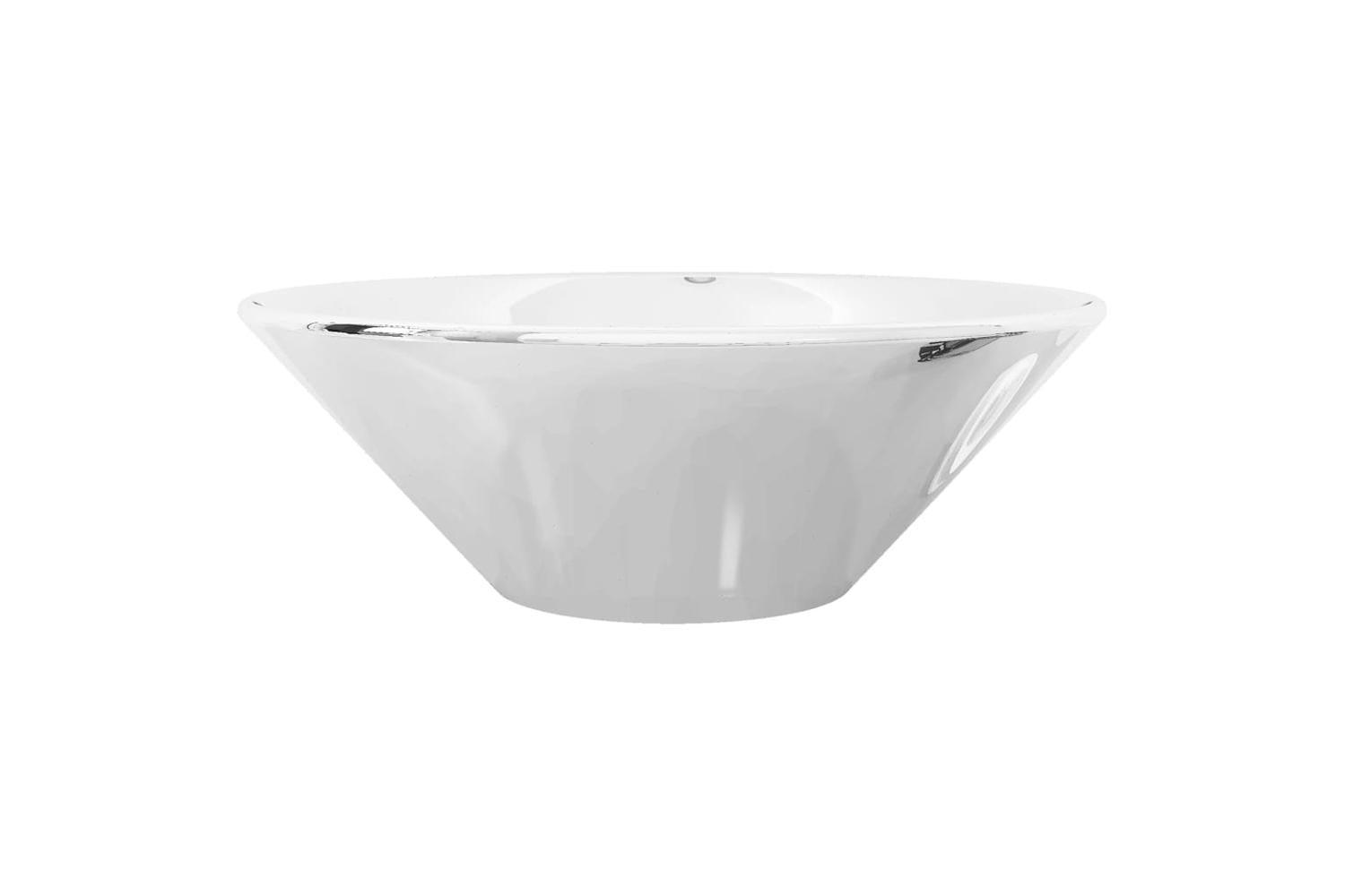 vidaXL 143493 Wash Basin 42x14cm Ceramic Silver-5