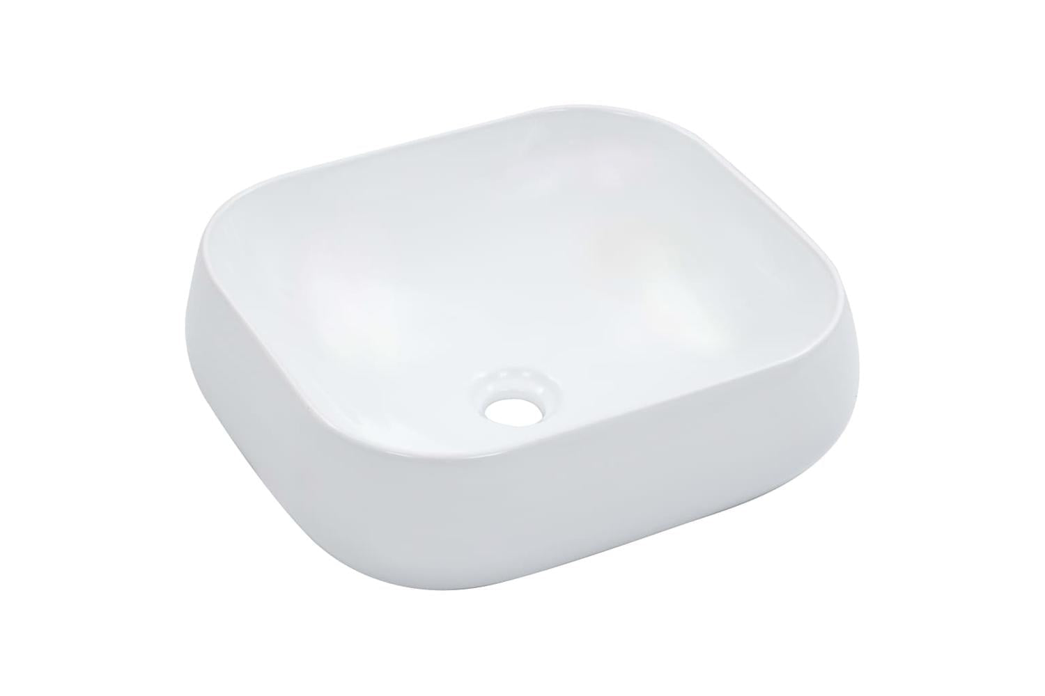 vidaXL 143905 Wash Basin 44.5x39.5x14.5cm Ceramic White