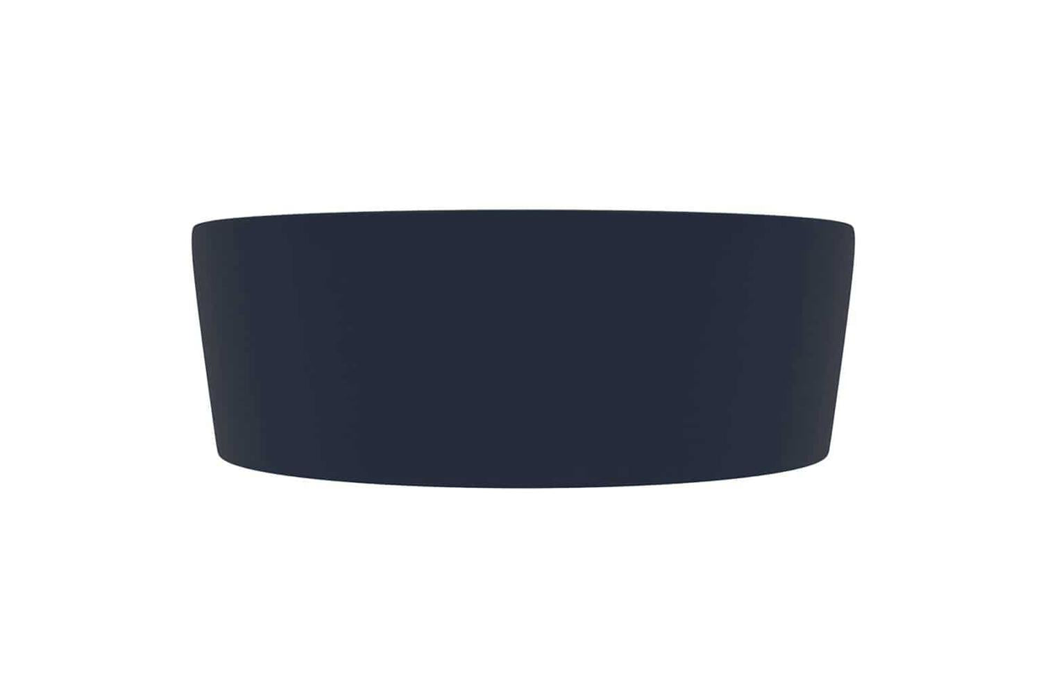 vidaXL 147034 Luxury Wash Basin With Overflow Matt Dark Blue 36x13cm Ceramic-3