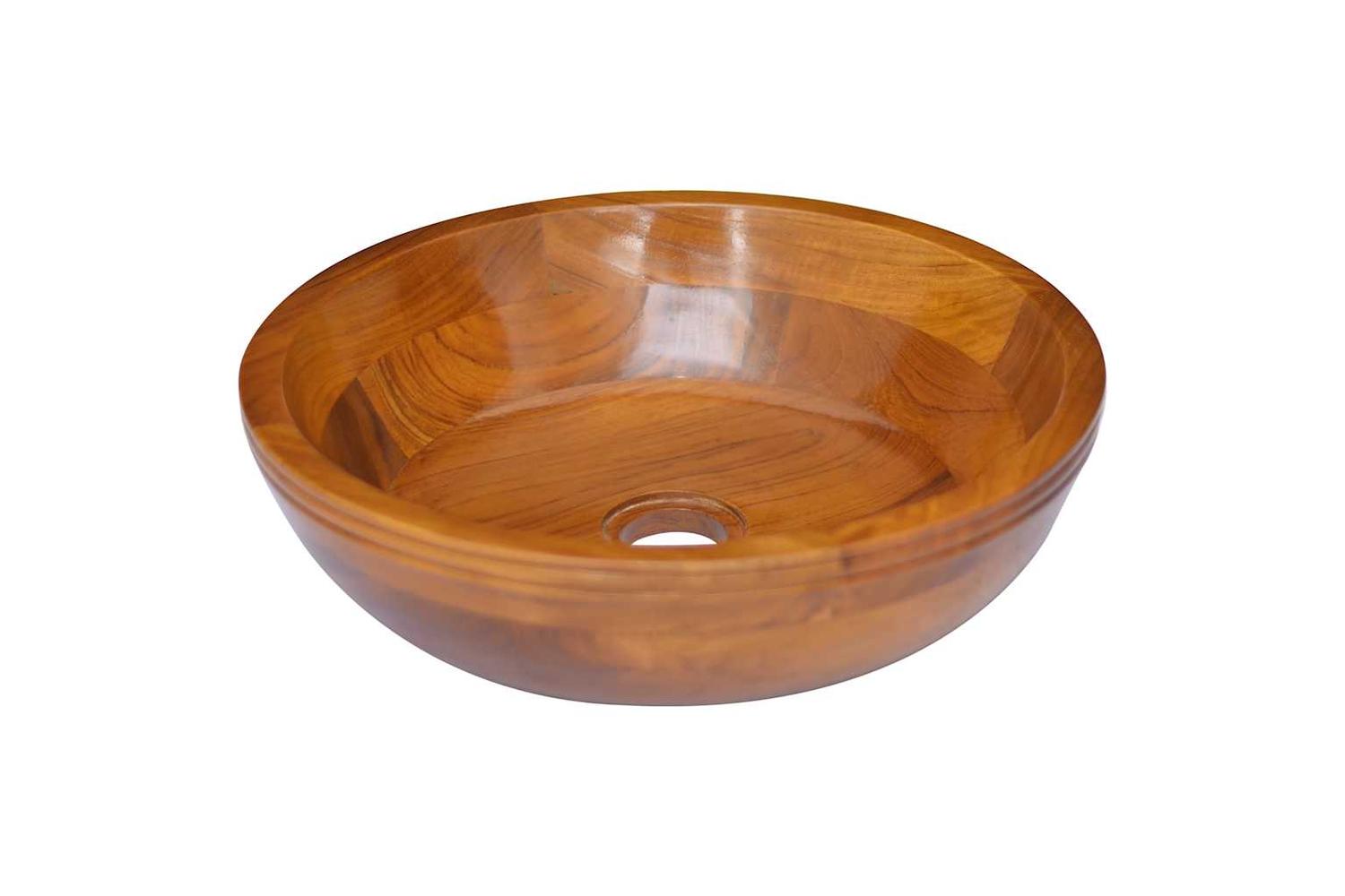 vidaXL 326160 Basin Solid Teak Wood ÃƒÂŽÃ‚Â¦40x10cm