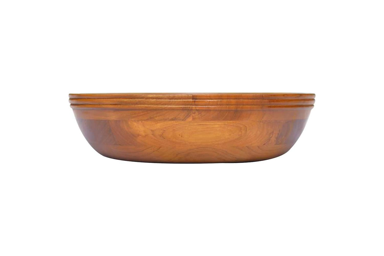 vidaXL 326160 Basin Solid Teak Wood ÃƒÂŽÃ‚Â¦40x10cm-2