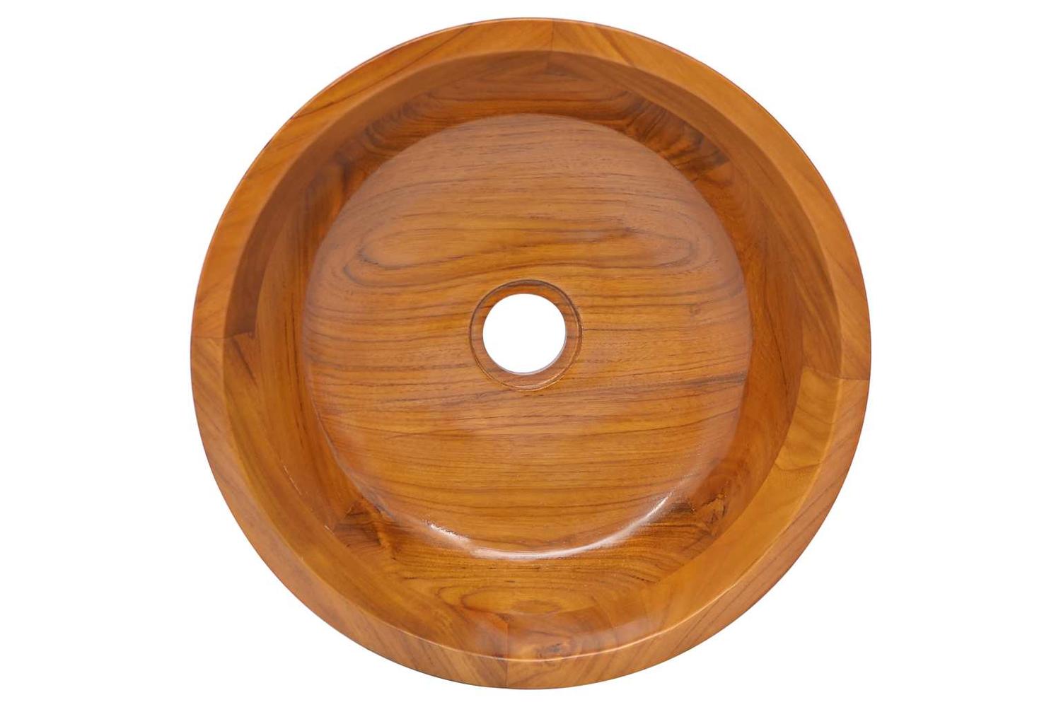 vidaXL 326160 Basin Solid Teak Wood ÃƒÂŽÃ‚Â¦40x10cm-4