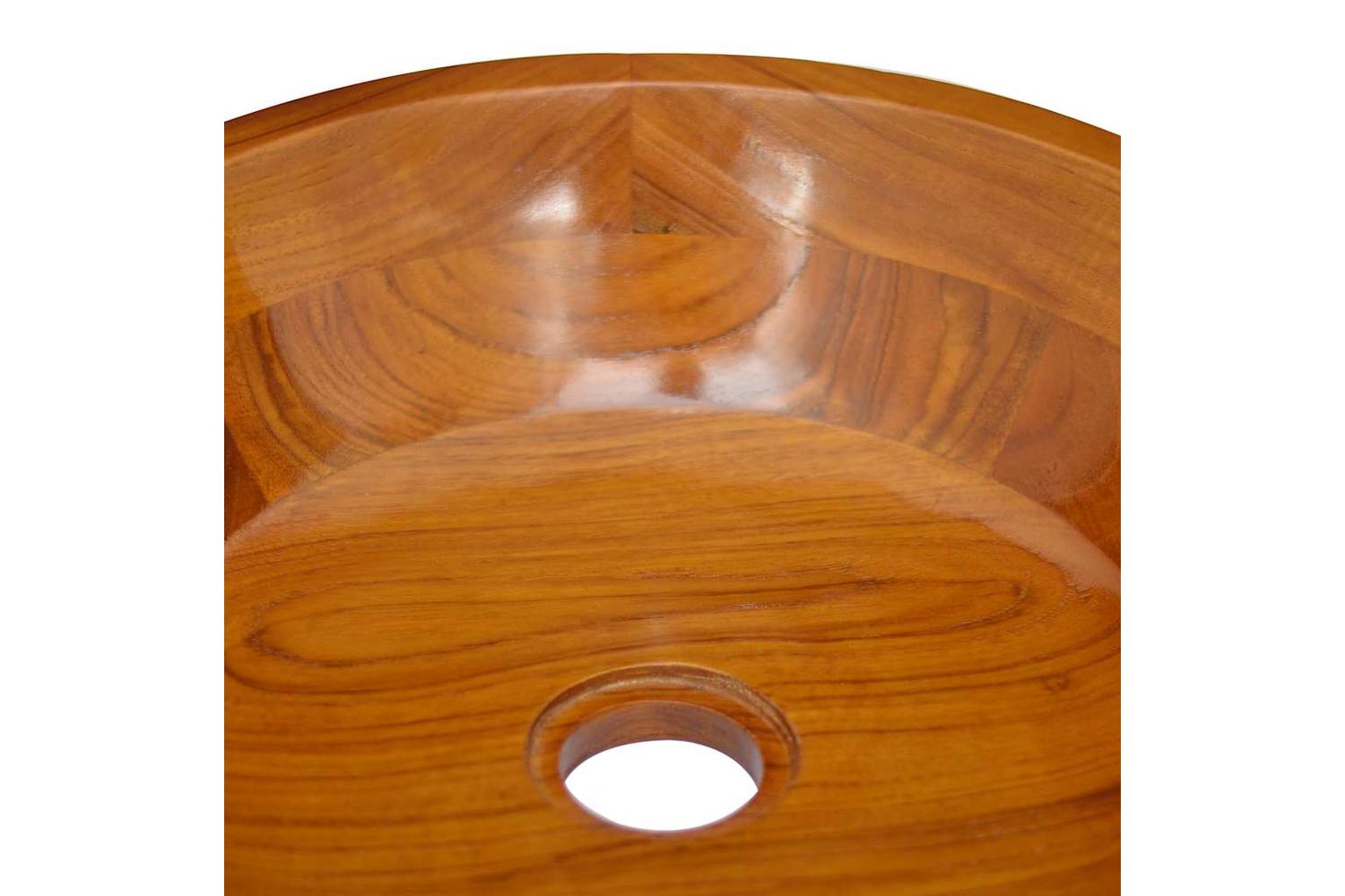 vidaXL 326160 Basin Solid Teak Wood ÃƒÂŽÃ‚Â¦40x10cm-5