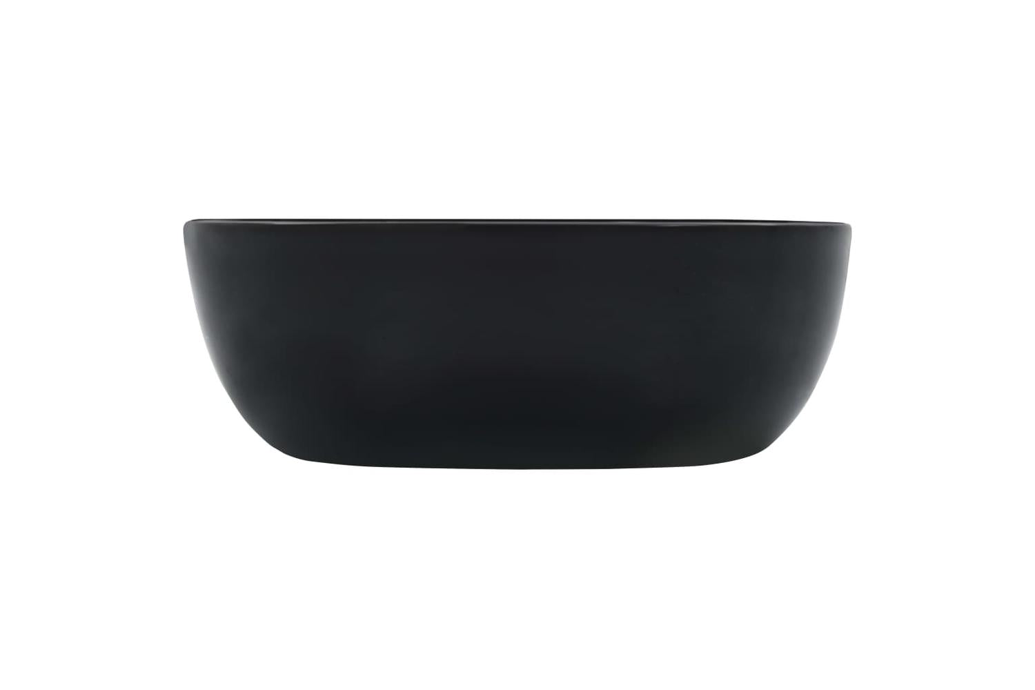 vidaXL 143918 Wash Basin 42.5x42.5x14.5cm Ceramic Black-3