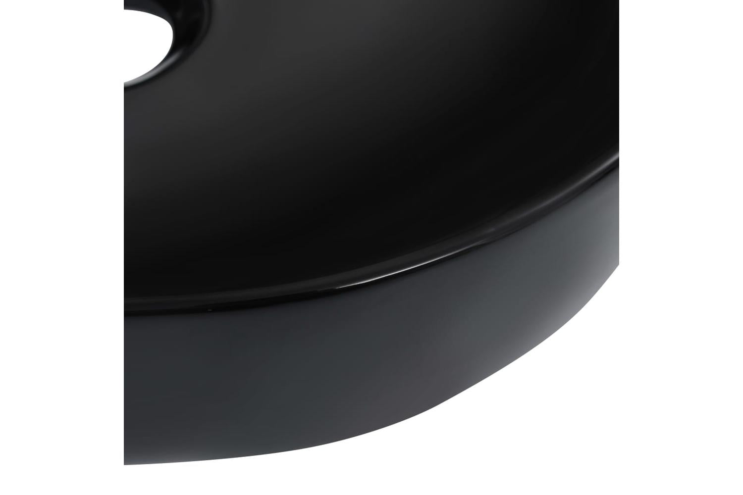 vidaXL 143918 Wash Basin 42.5x42.5x14.5cm Ceramic Black-5