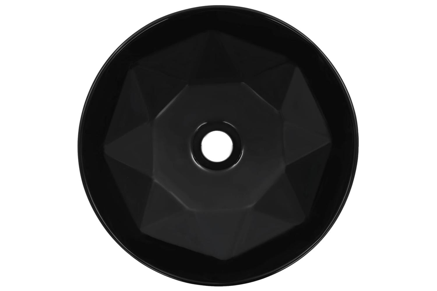 vidaXL 143910 Wash Basin 36x14cm Ceramic Black-3