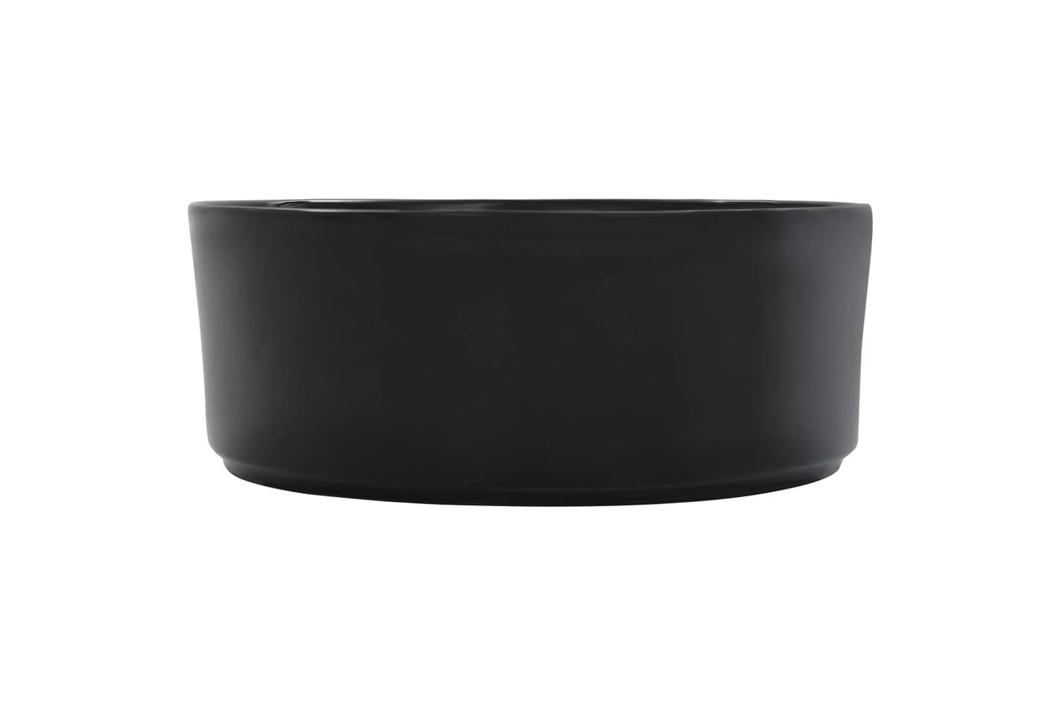 vidaXL 143910 Wash Basin 36x14cm Ceramic Black-4