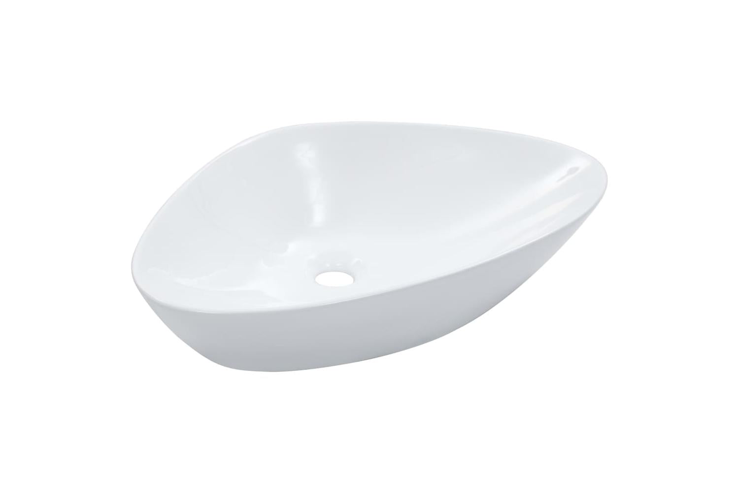 vidaXL 143901 Wash Basin 58.5x39x14cm Ceramic White-2