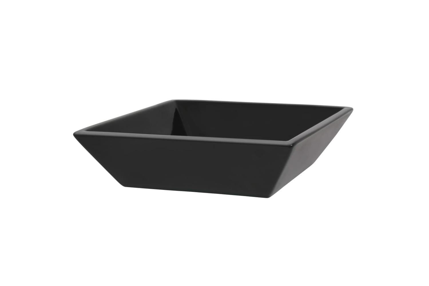 vidaXL 142739 Basin Ceramic Square Black 41.5x41.5x12cm-4