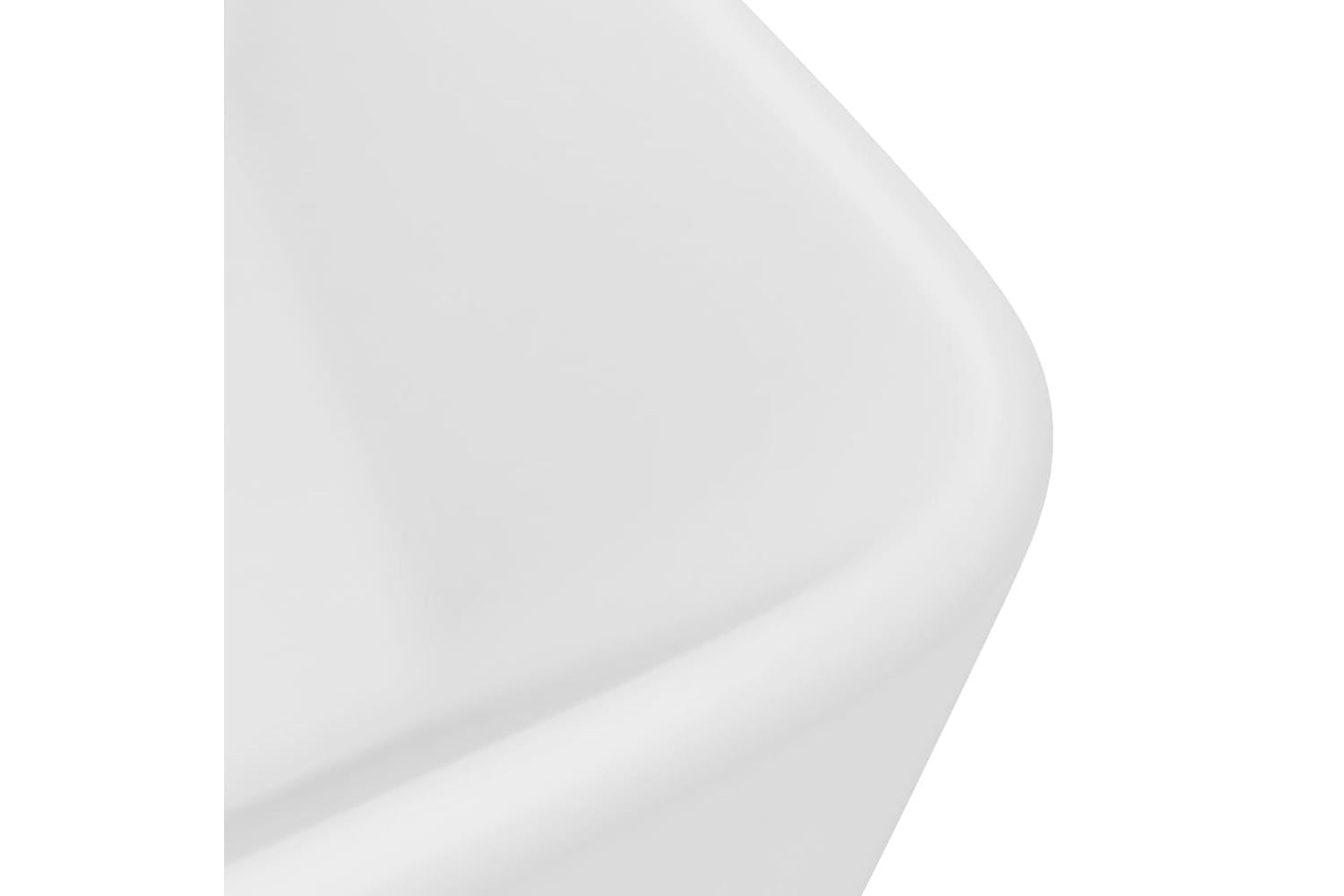 vidaXL 147042 Luxury Wash Basin Matt White 41x30x12cm Ceramic-5