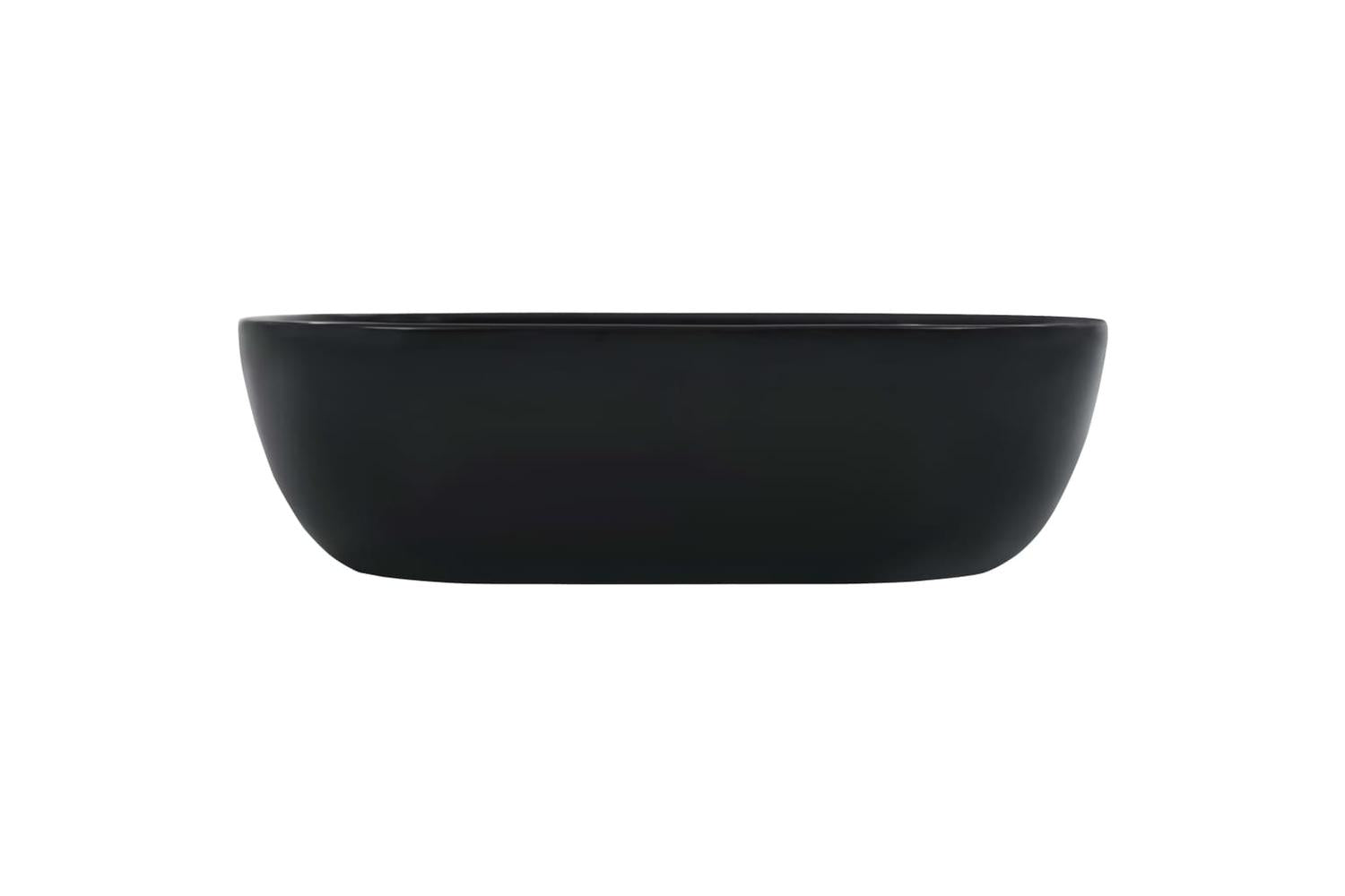 vidaXL 143916 Wash Basin 45.5x32x13cm Ceramic Black-3