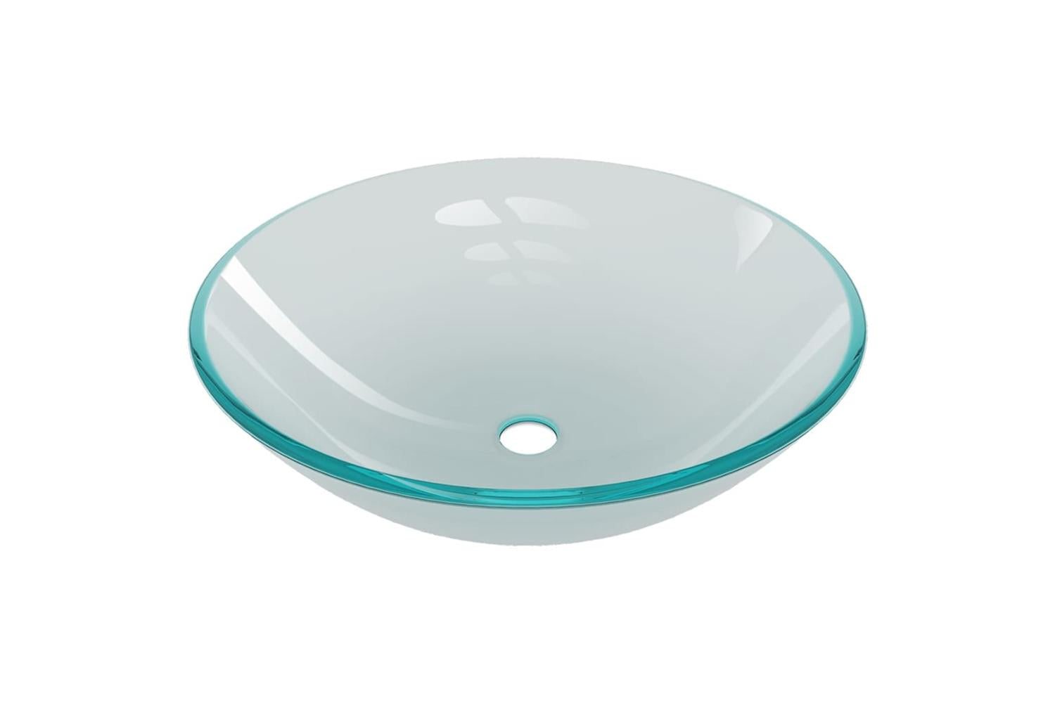 Vidaxl 3098444 Bathroom Sink With Tap And Push Drain Frosted Tempered Glass-6