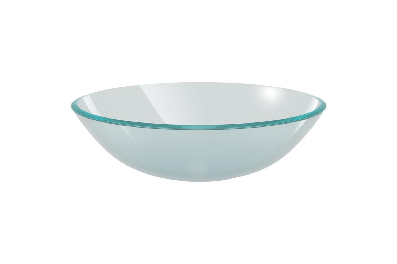 Vidaxl 3098444 Bathroom Sink With Tap And Push Drain Frosted Tempered Glass-7