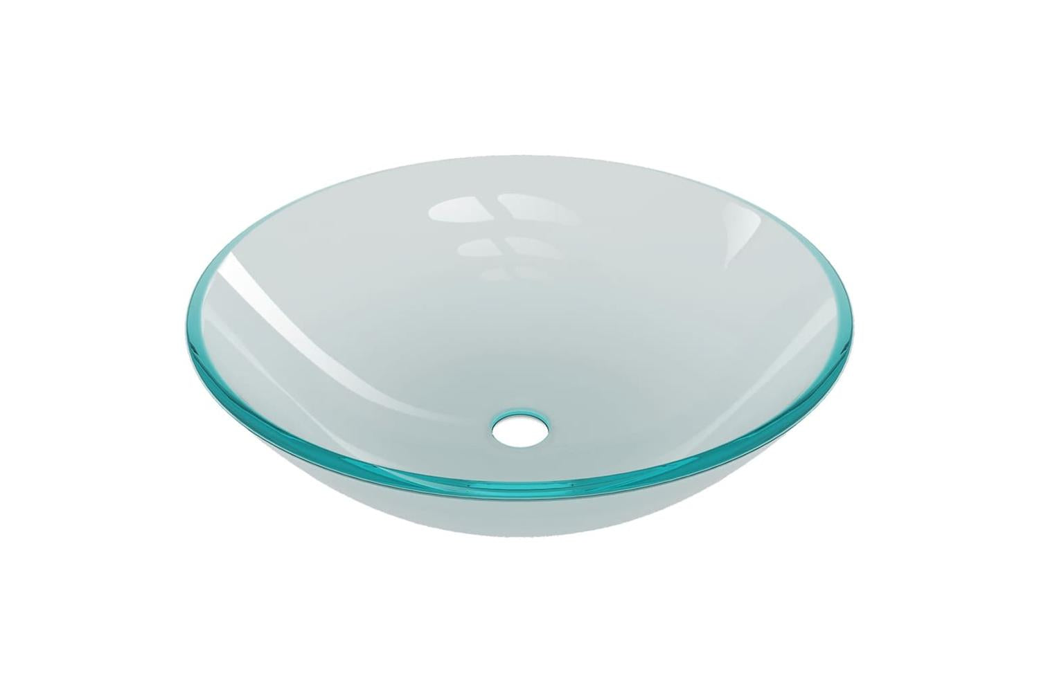 Vidaxl 3098448 Bathroom Sink With Tap And Push Drain Frosted Tempered Glass-6