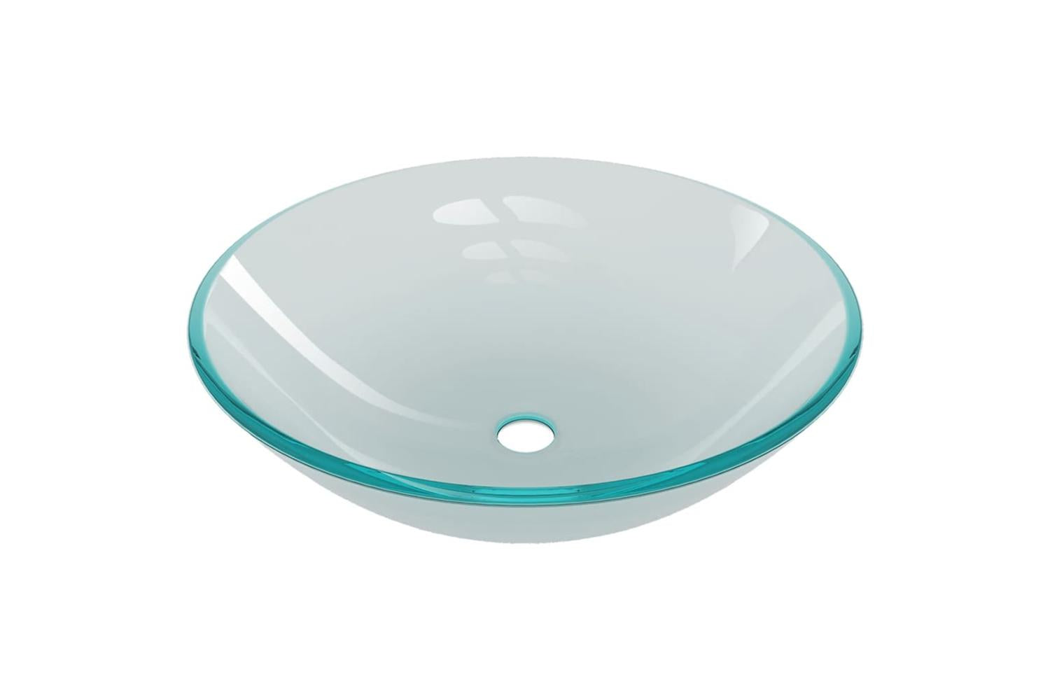Vidaxl 3098445 Bathroom Sink With Tap And Push Drain Frosted Tempered Glass-6
