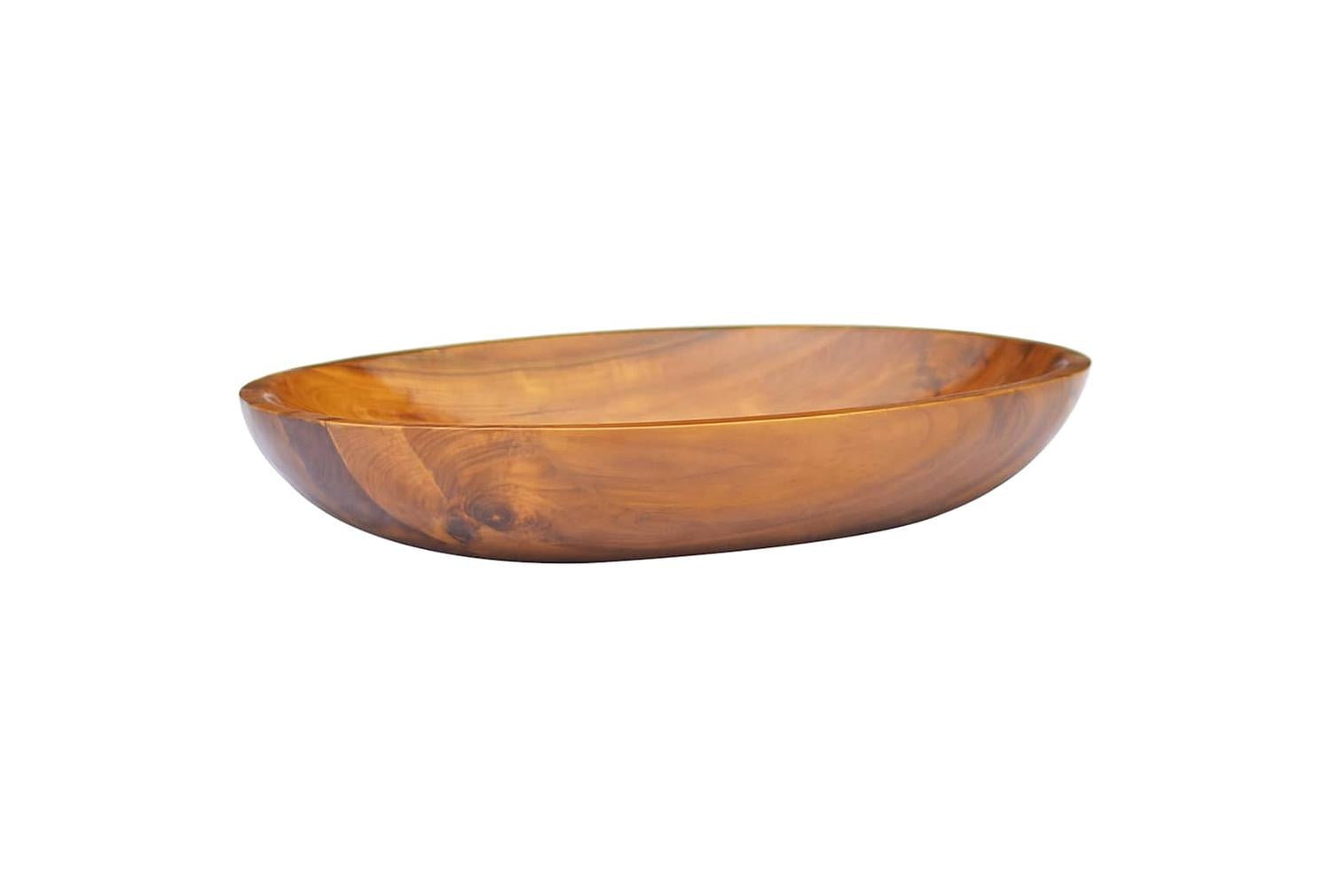 vidaXL 326162 Basin Solid Teak Wood 60x40x10cm