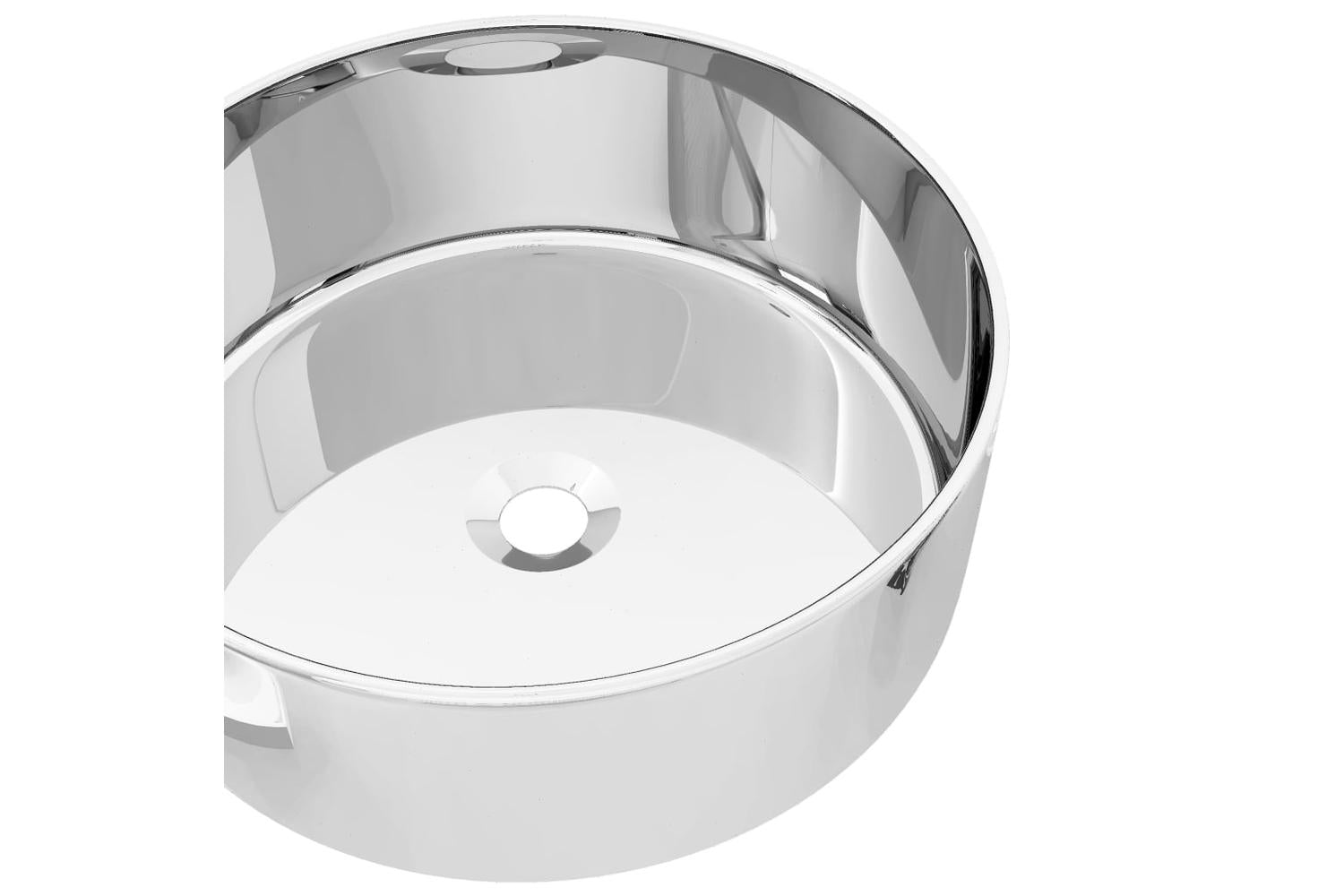 vidaXL 143499 Wash Basin 40x15cm Ceramic Silver-4