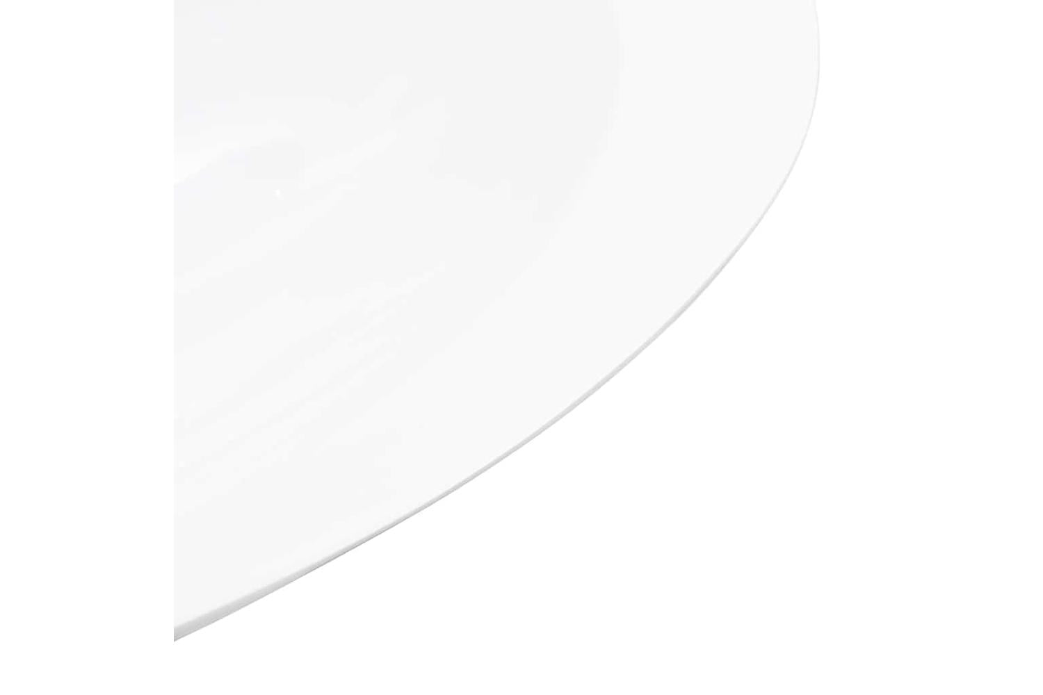 vidaXL 144069 Wash Basin 59.3x35.1x10.7cm Mineral Cast/marble Cast White-6