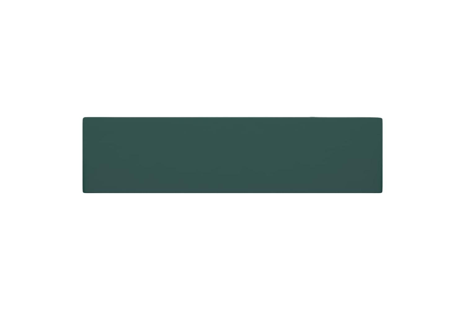 Vidaxl 146992 Bathroom Sink With Overflow Ceramic Dark Green-4