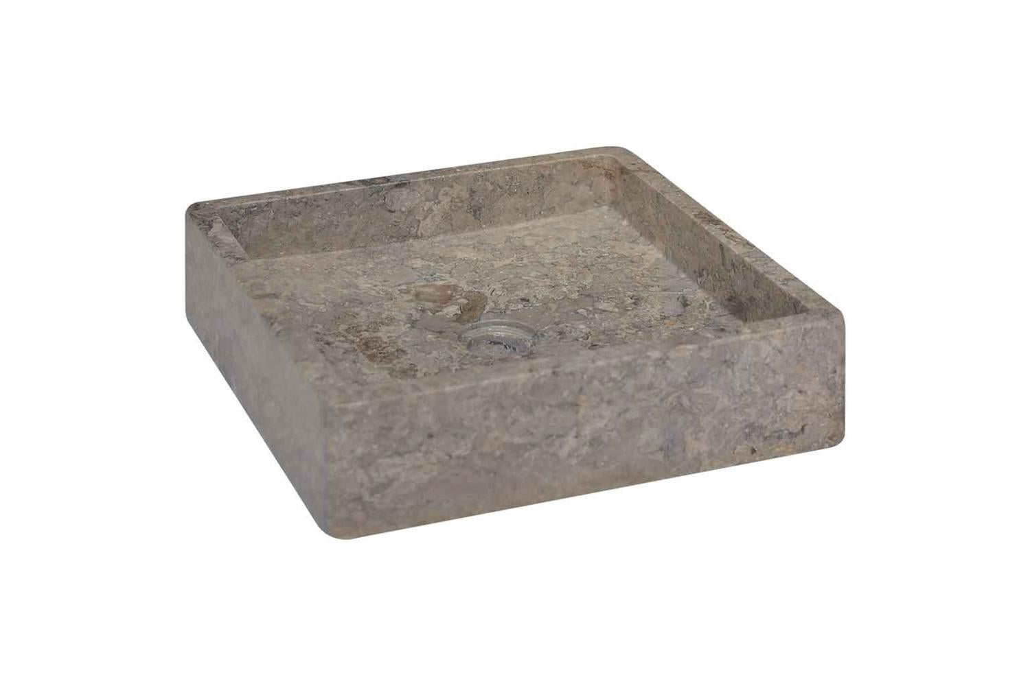 vidaXL 149170 Sink Grey 40x40x10cm Marble
