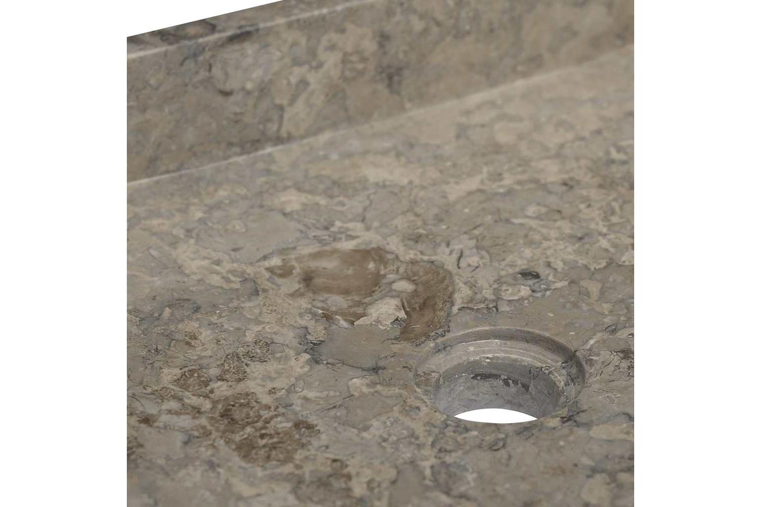 vidaXL 149170 Sink Grey 40x40x10cm Marble-5