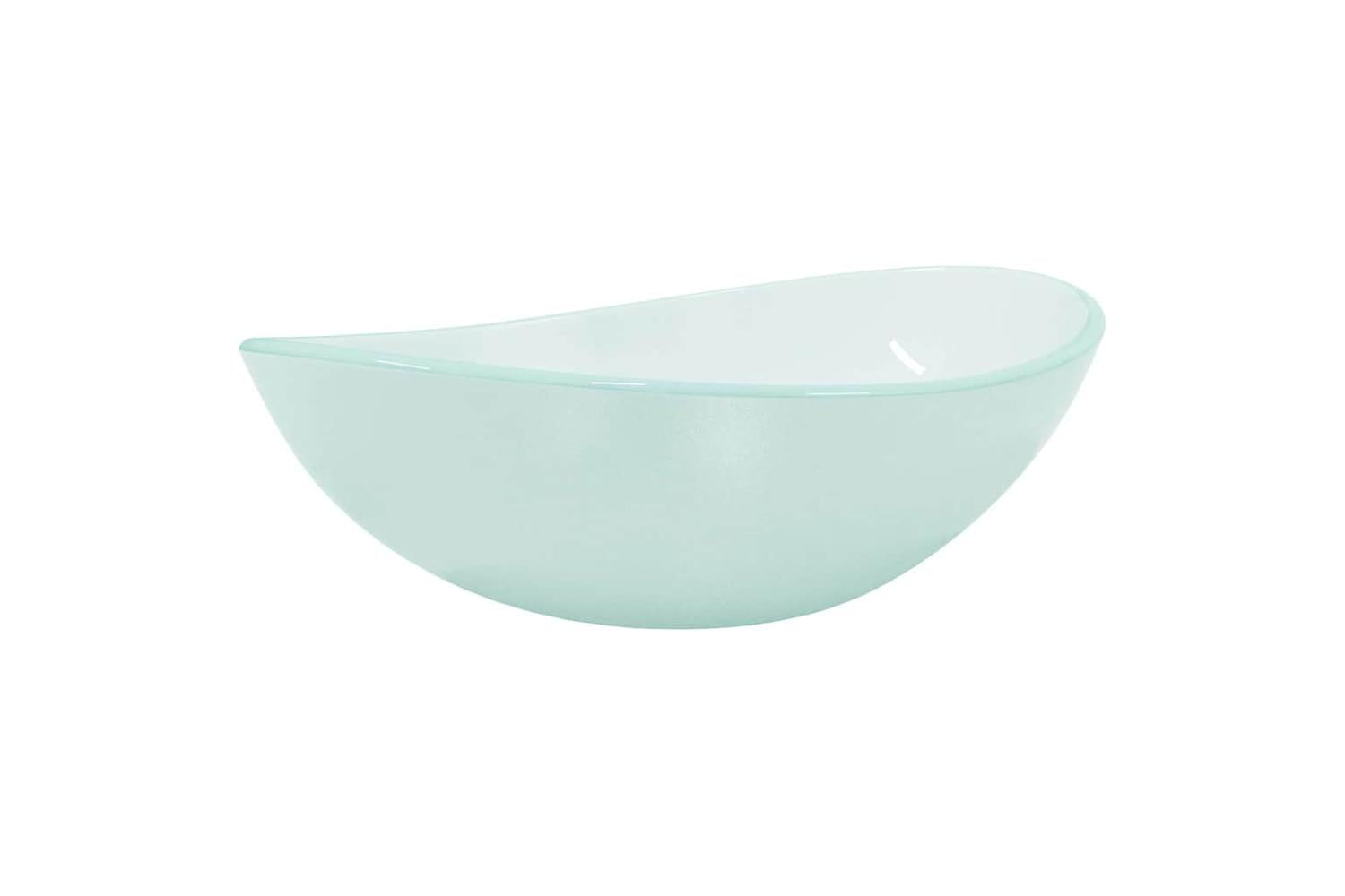 vidaXL 345244 Basin Tempered Glass 54.5x35x15.5cm Frosted-2