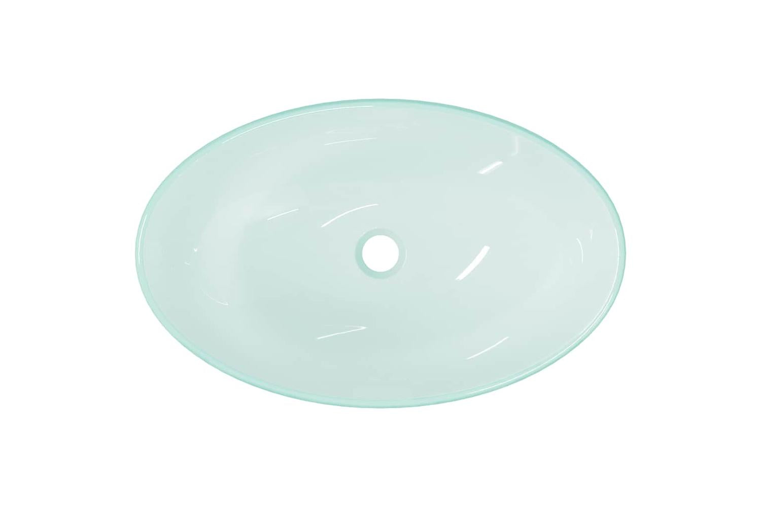 vidaXL 345244 Basin Tempered Glass 54.5x35x15.5cm Frosted-5
