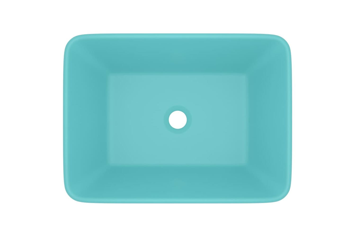 vidaXL 147046 Luxury Wash Basin Matt Light Green 41x30x12cm Ceramic-3