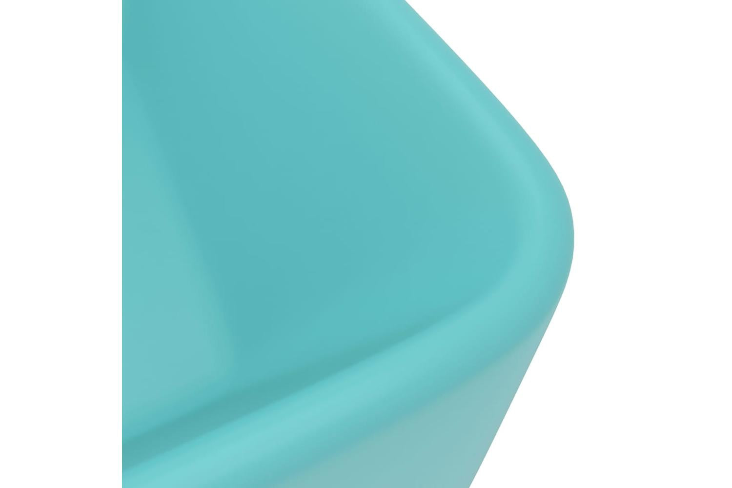 vidaXL 147046 Luxury Wash Basin Matt Light Green 41x30x12cm Ceramic-5