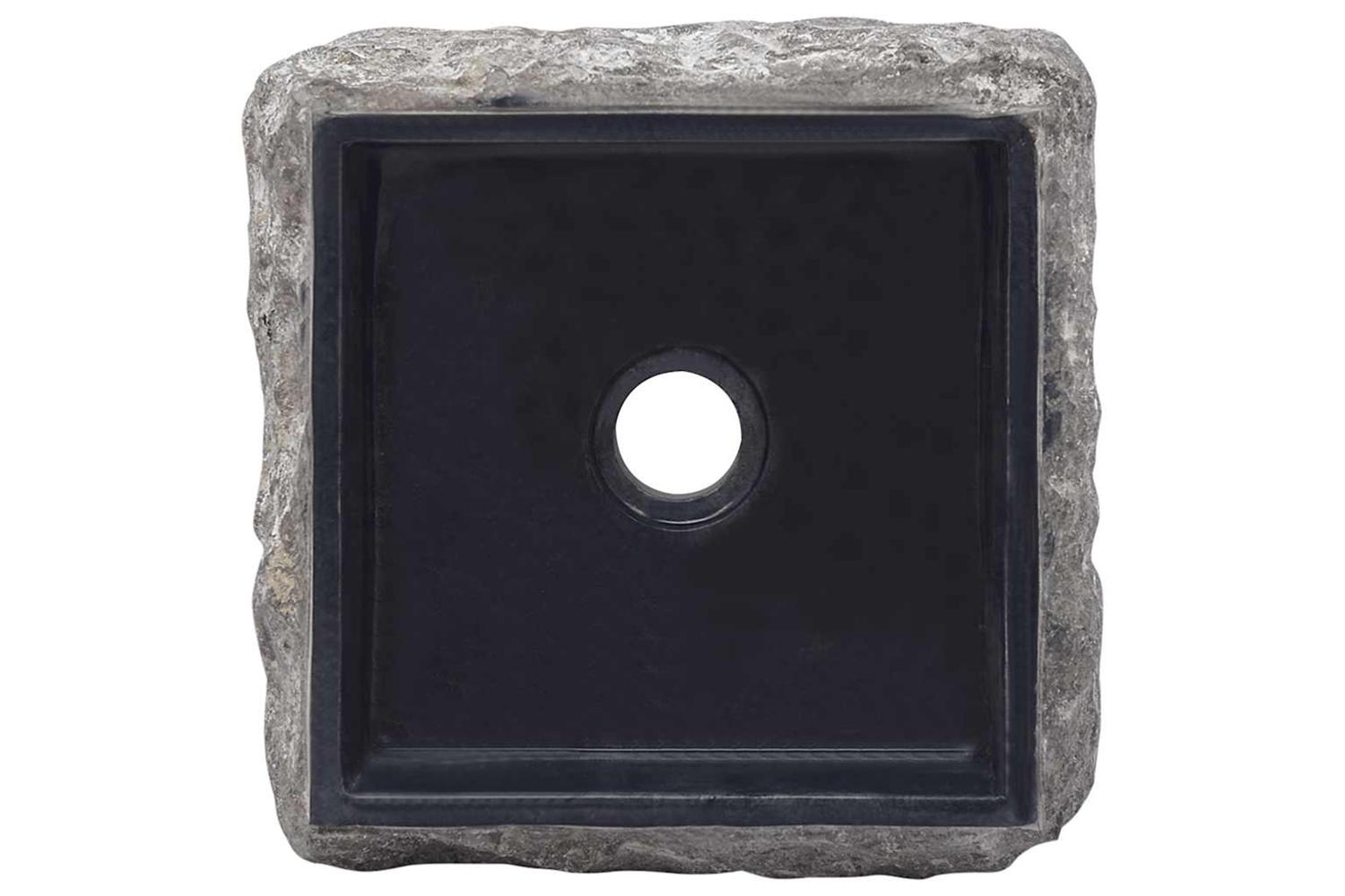 Vidaxl Sink Black 30x30x13 Cm Marble-6