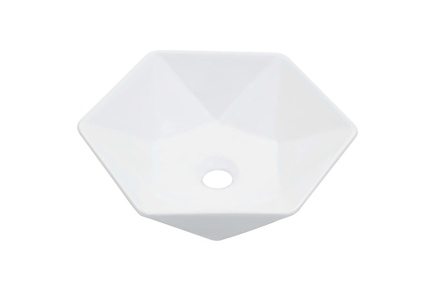vidaXL 143913 Wash Basin 41x36.5x12cm Ceramic White-2
