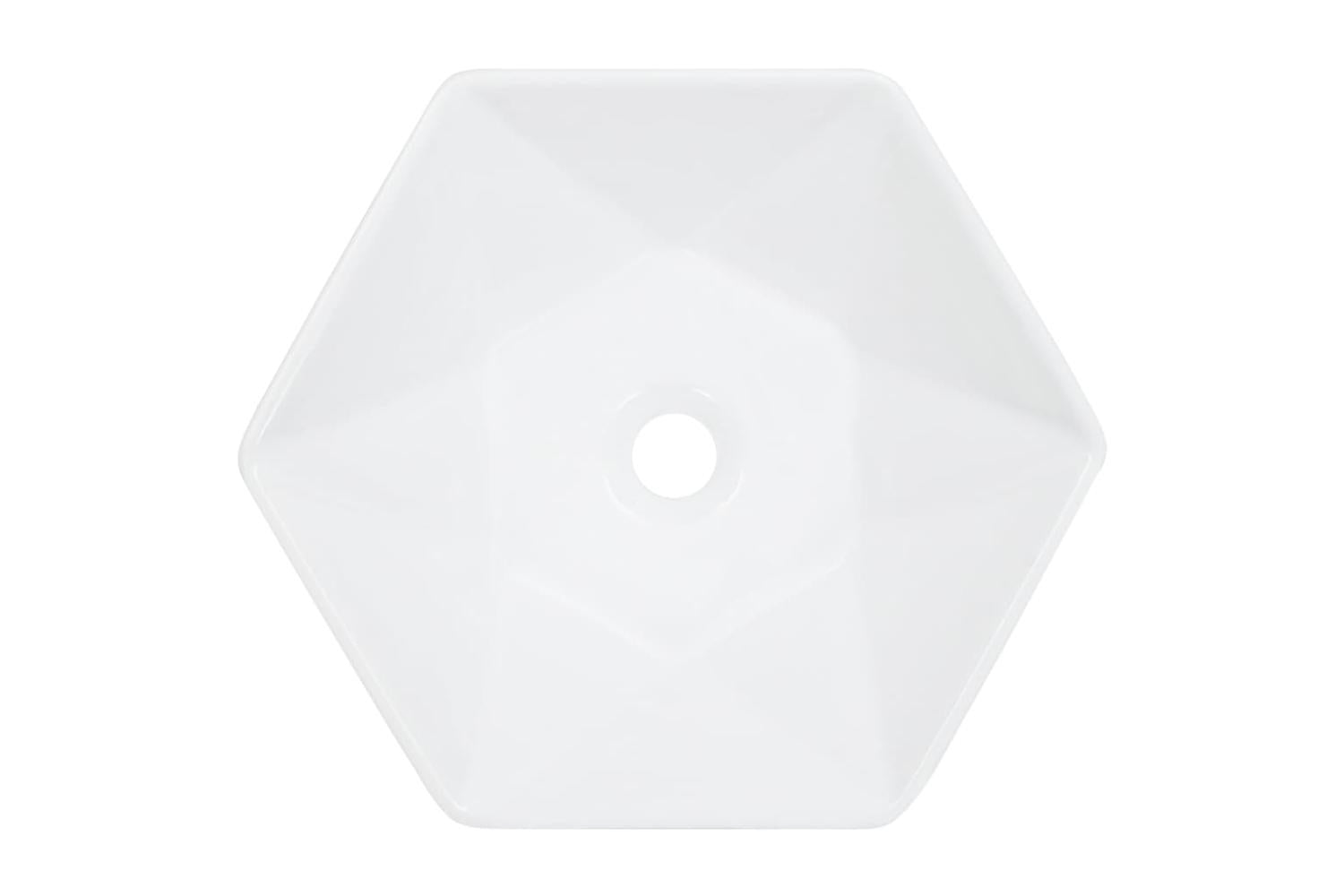 vidaXL 143913 Wash Basin 41x36.5x12cm Ceramic White-3
