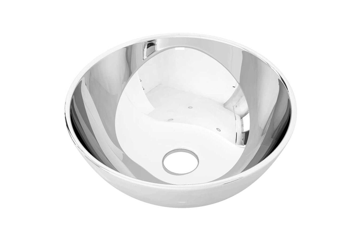 vidaXL 143489 Wash Basin 28x10cm Ceramic Silver-2