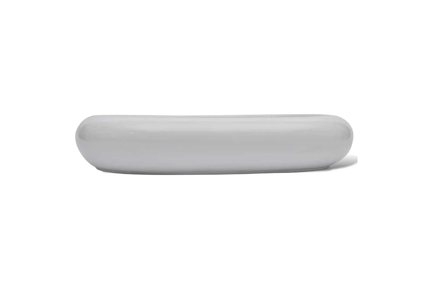 Vidaxl 275496 Bathroom Basin With Mixer Tap Ceramic Oval White-5