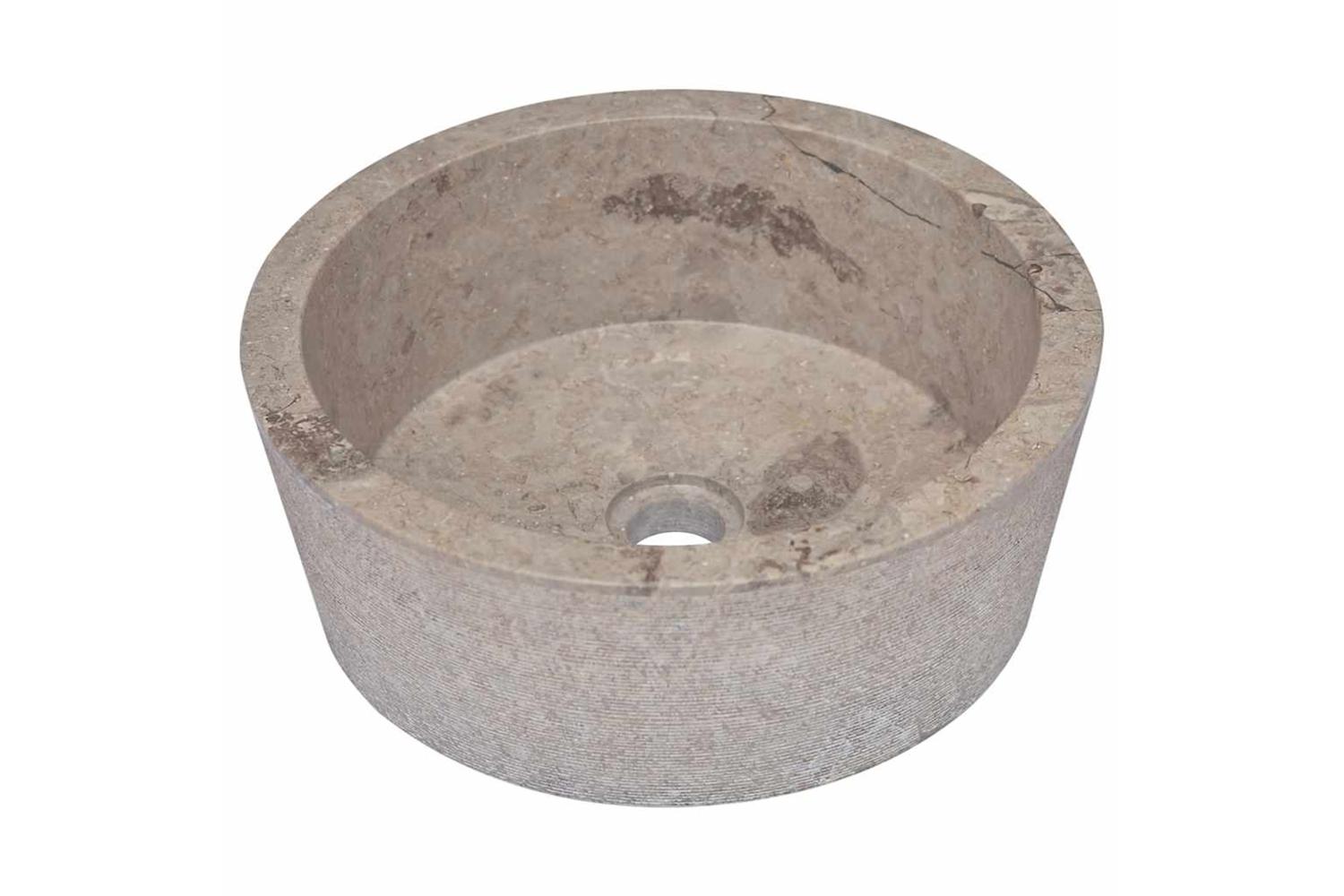 vidaXL 149179 Sink Grey ÃƒÂƒÃ‚Â˜40x15cm Marble-3