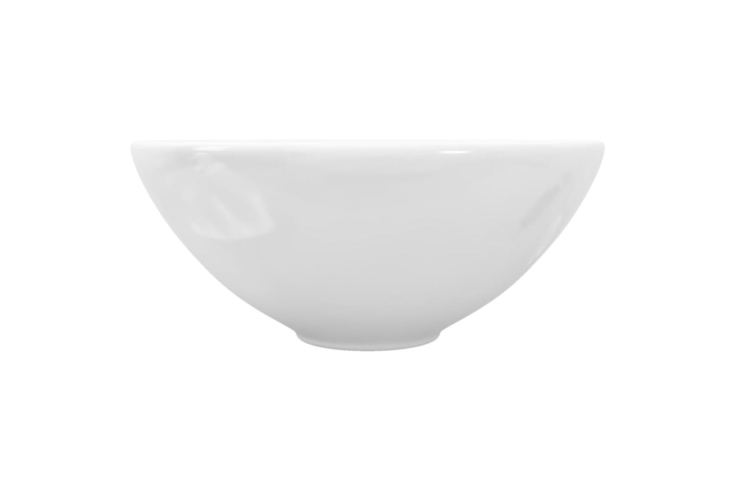 Vidaxl 141928 Ceramic Bathroom Sink Basin White Round-4