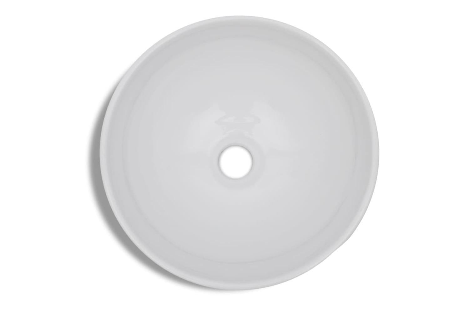 Vidaxl 275494 Bathroom Basin With Mixer Tap Ceramic Round White-3