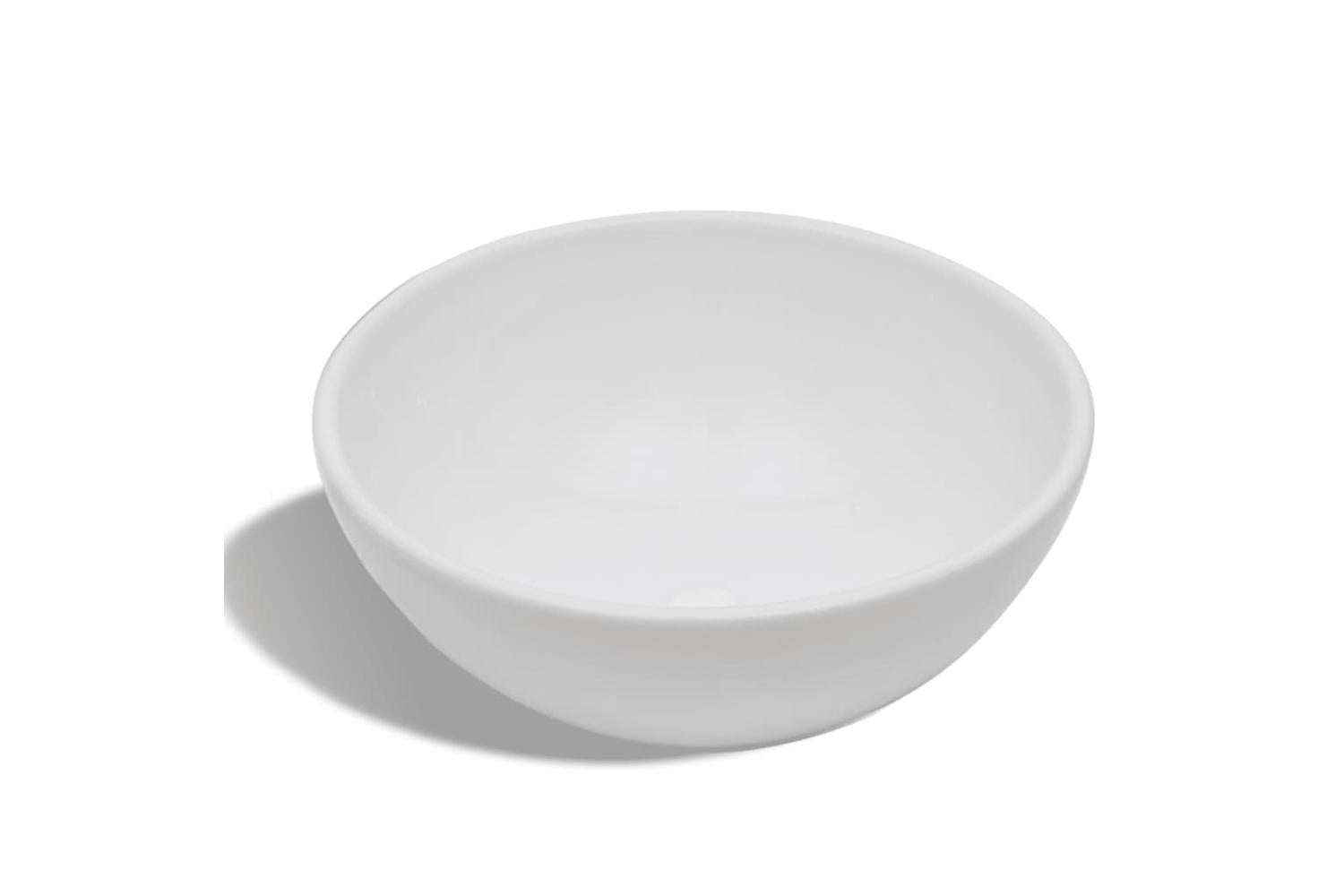 Vidaxl 275494 Bathroom Basin With Mixer Tap Ceramic Round White-4