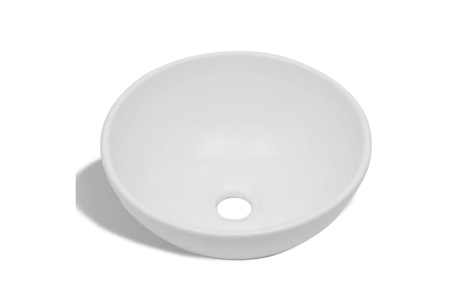 Vidaxl 275494 Bathroom Basin With Mixer Tap Ceramic Round White-6