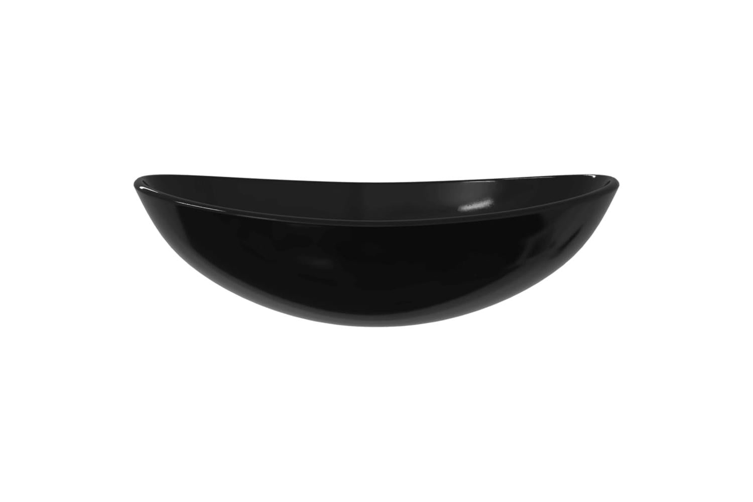 vidaXL 345250 Basin Tempered Glass 54.5x35x15.5cm Black-3