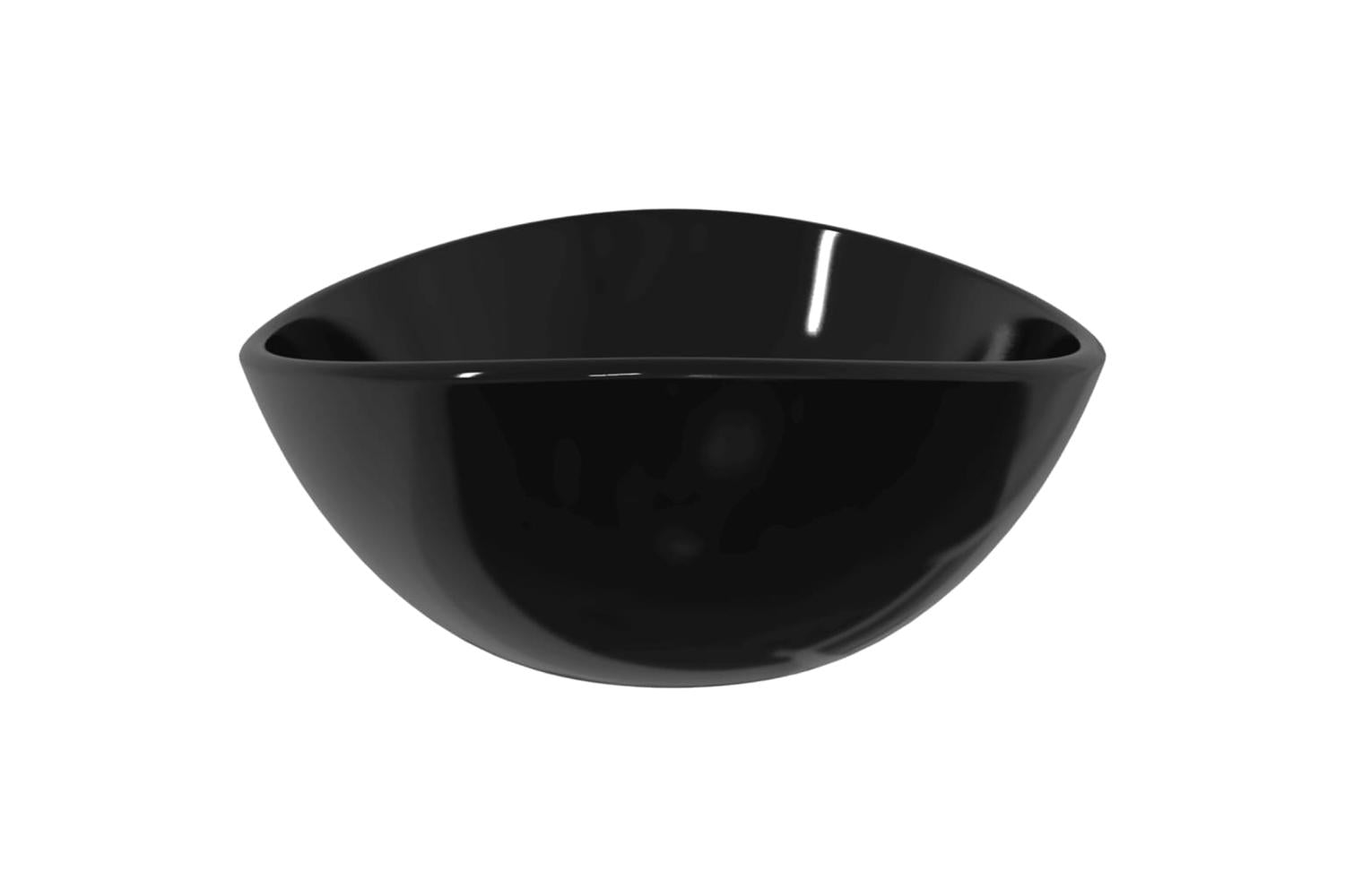 vidaXL 345250 Basin Tempered Glass 54.5x35x15.5cm Black-4