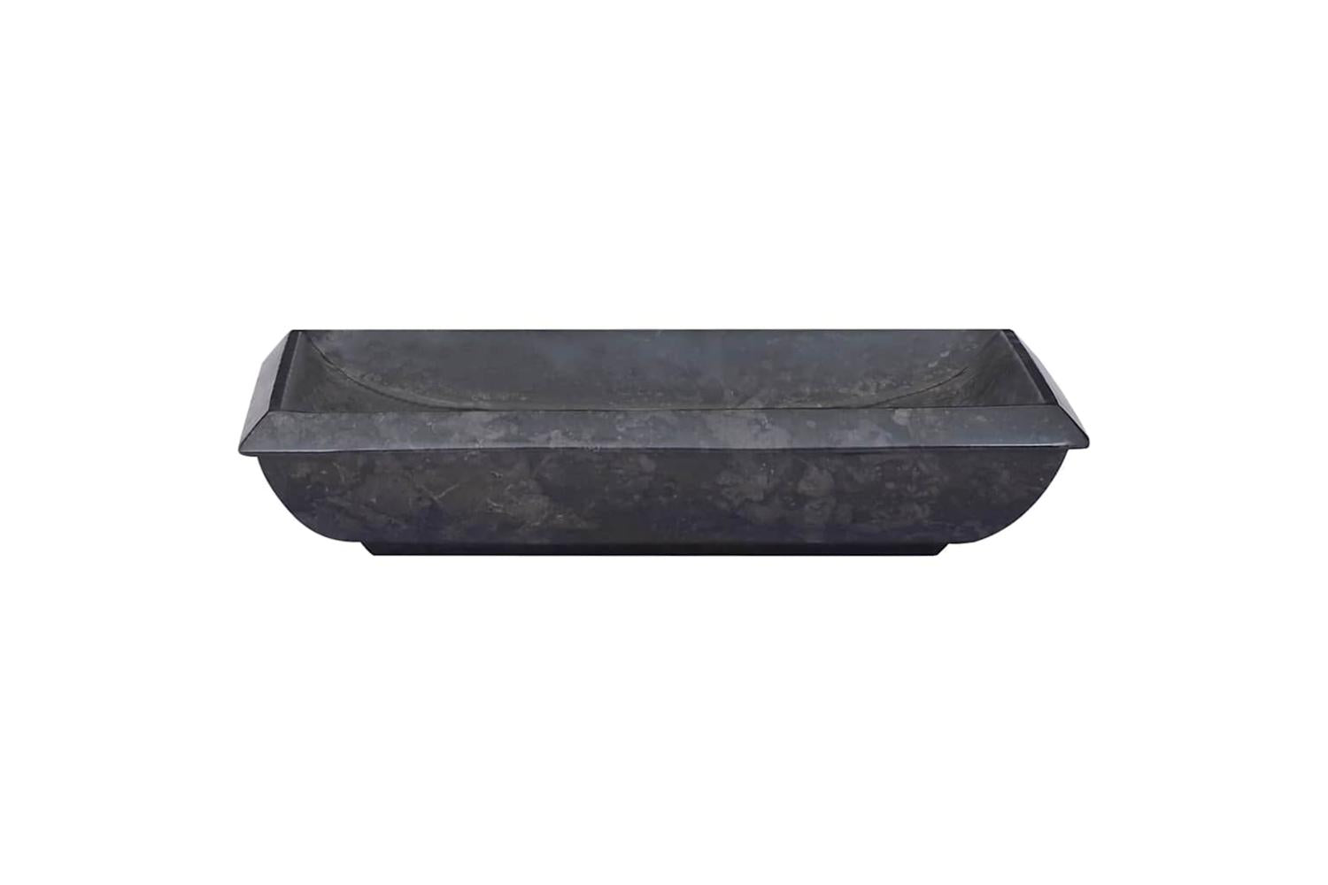 vidaXL 149163 Sink Black 50x35x10cm Marble-3