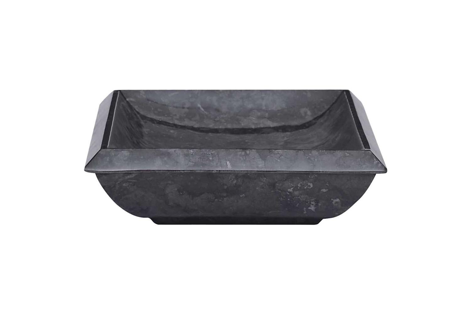 vidaXL 149163 Sink Black 50x35x10cm Marble-4