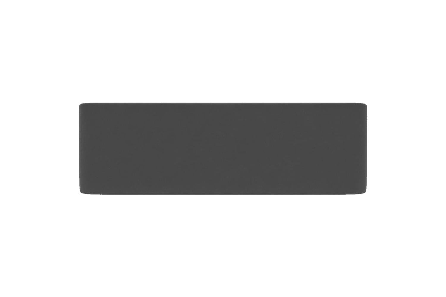vidaXL 147049 Luxury Wash Basin Matt Dark Grey 41x30x12cm Ceramic-4