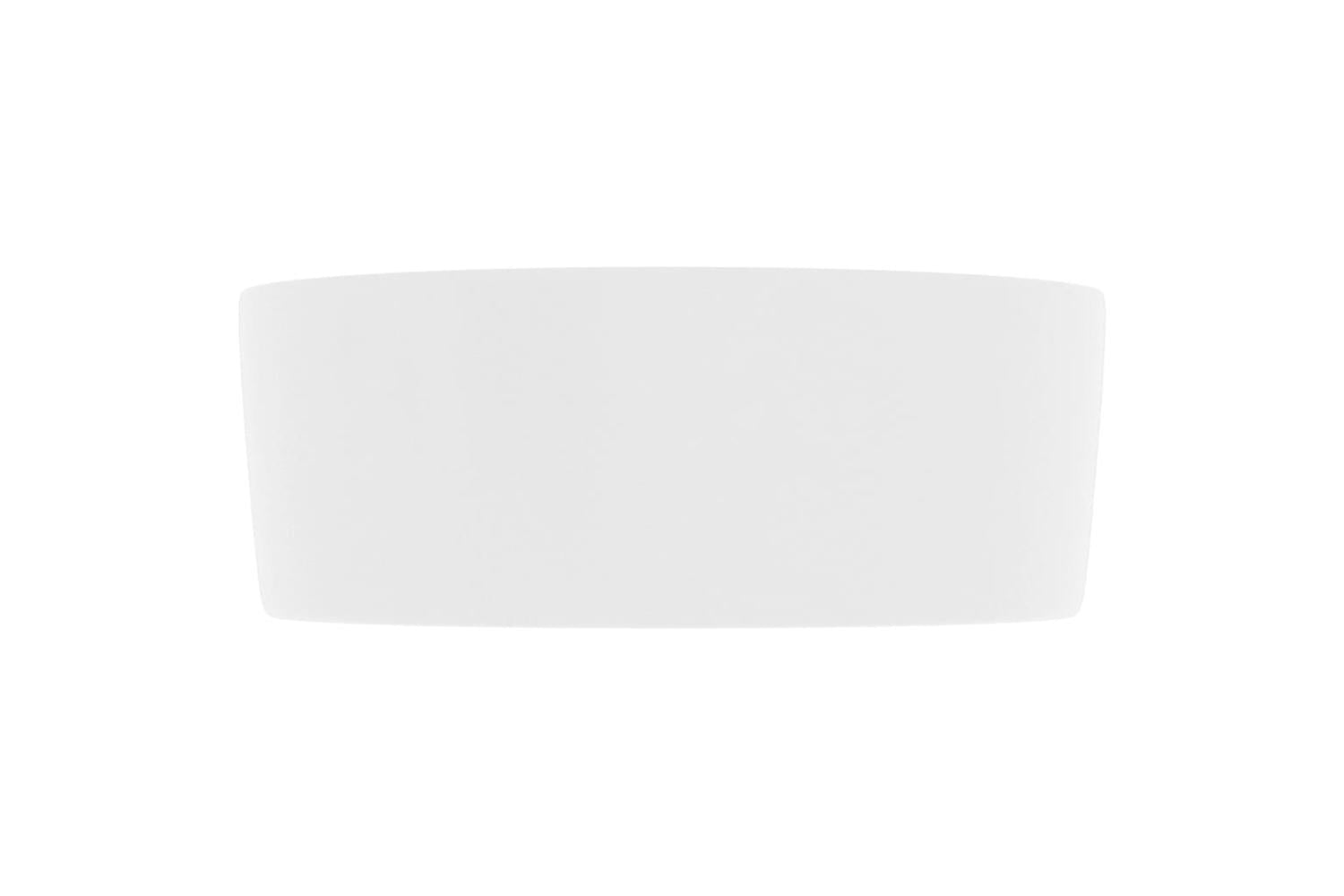 vidaXL 147009 Luxury Wash Basin Round Matt White 40x15cm Ceramic-4