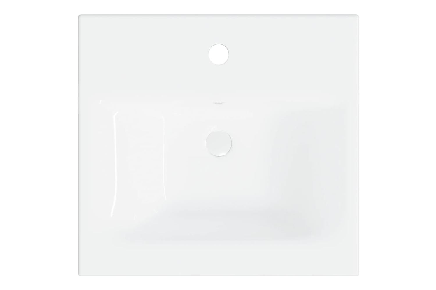 vidaXL 148623 Built-in Basin With Faucet 42x39x18cm Ceramic White-8