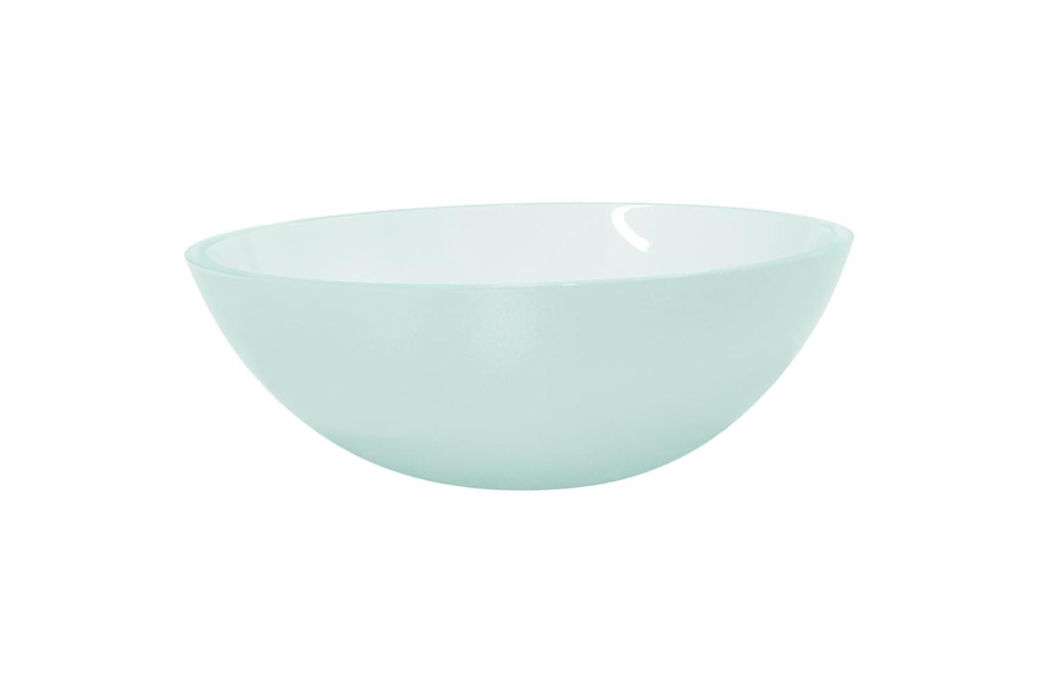 vidaXL 345243 Basin Glass 50x37x14cm Frosted-2