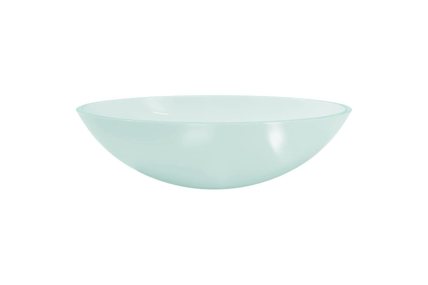 vidaXL 345243 Basin Glass 50x37x14cm Frosted-3