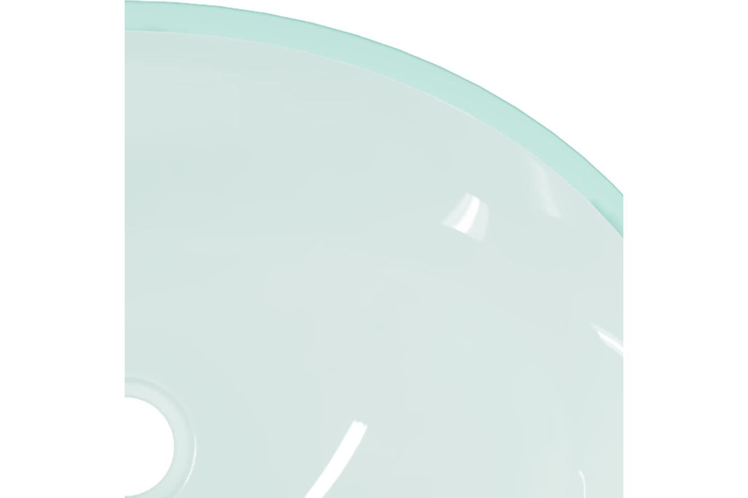 vidaXL 345243 Basin Glass 50x37x14cm Frosted-6