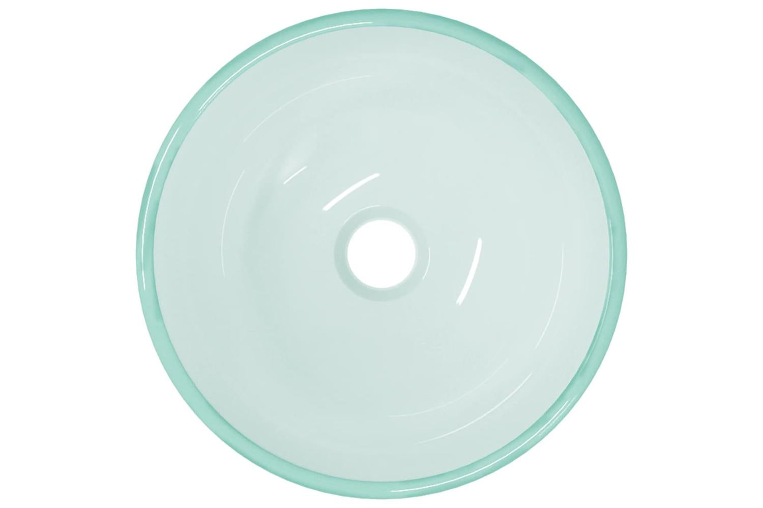 vidaXL 345241 Basin Tempered Glass 30x12cm Frosted-3
